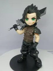 Zack Fair Chibi Figure 11cm Final Fantasy VII Style Buster Sword PVC Model Toy