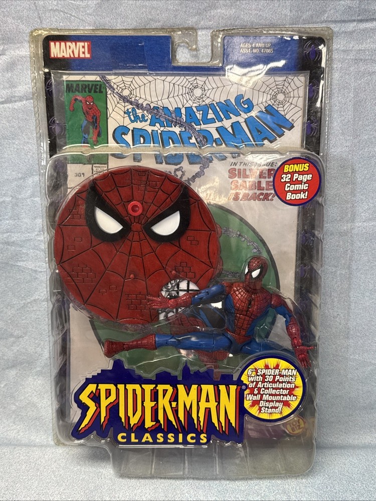 🕸️ 2000 ToyBiz Marvel Spider-Man Classics Series 1 6” Figure – New & Mint 🕸️