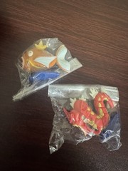 Shiny red Gyrados And Magikarp Pokemon Tomy Figures