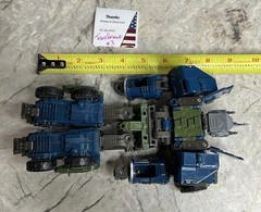 Transforming Toy Semi Truck Blue & Green #3 TRANSFORMER Warbotron Robot Off Road