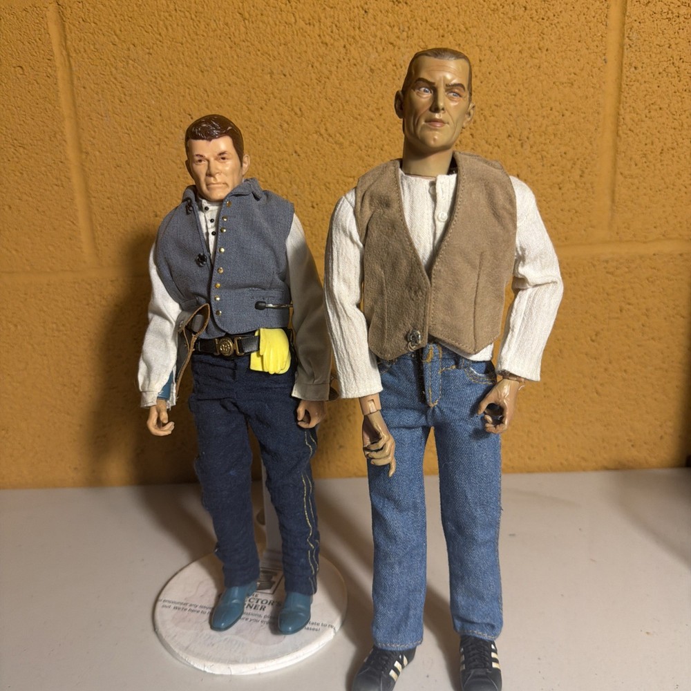 1/6 Scale Custom Action Figure Lot of 2 Western Cowboy Civil War Soldier 12″