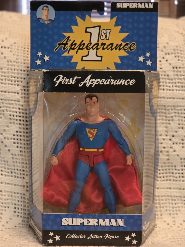 DC Direct First Appearance Superman Action Figure Boxed Cape Fabric/Plastic 2004