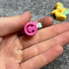 Vtg My Little Pony 1980s MLP Petite Ponies Pretty Parade Lot of 2 Pink & Yellow