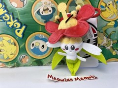 Pokemon Plush FLABEBE Red Flower Bloom Key Chain Pokedoll stuffed Figure clip