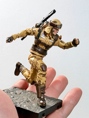 HIYA Exquisite Mini 1/18 G.I. Joe Dusty Desert Trooper Action Figure New Sealed