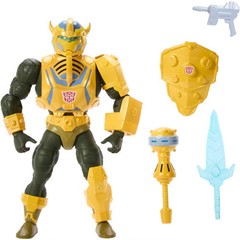 Masters of Universe Origins & Transformers Bumblebee Armor Man At Arms Action