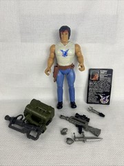 1986 Collect Rambo Fire Power Nearly Complete Sylvester Stallone Vintage Figure