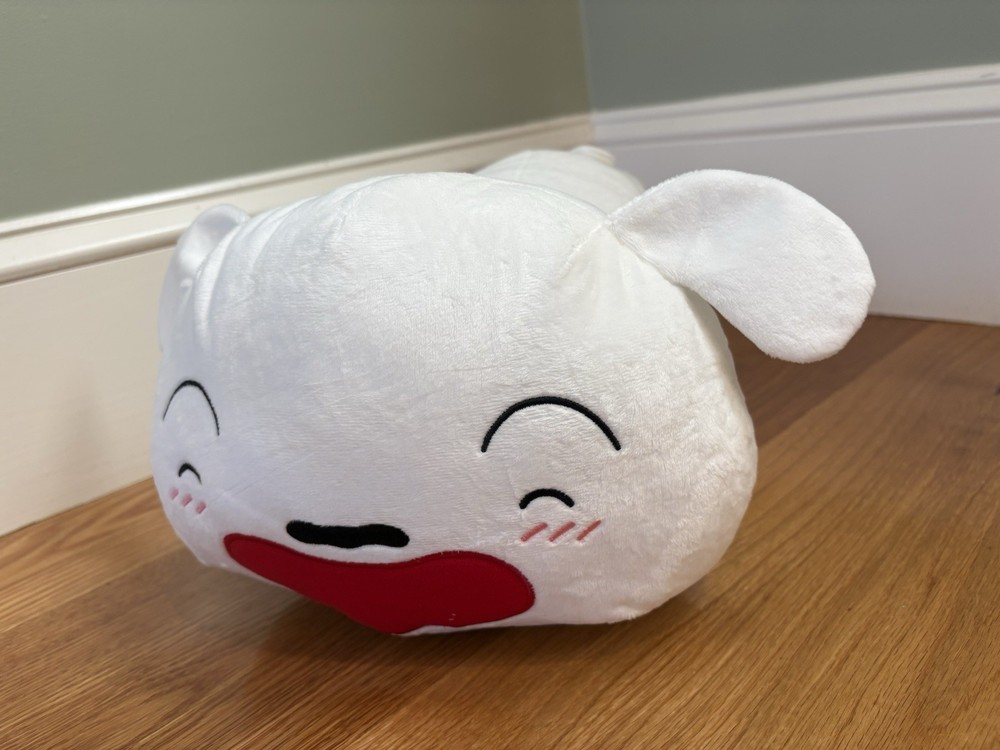 Crayon Shin-chan Very Fluffy Plushy Shiro Lying Down Banpresto approx 35cm NEW