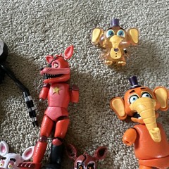 FNAF Funko Action Figure Lot For Parts Marionette Foxy Pigpatch Orville Mixed