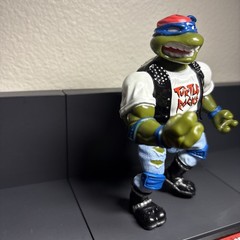 1991 Vintage TMNT Classic Rocker Leonardo Figure Teenage Mutant Turtles