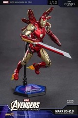 Marvel Avengers Endgame Iron Man Mark 85 MK85 Ironman LED Light Figure Model Toy