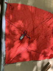 vintage frank bucks adventurers club parachute with lead soldier