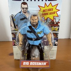 WWE Mattel Superstars Series 10 Big Boss Man Walmart With Fabric Shirt And Stick