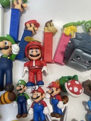 Nintendo Mario Figure Lot Of 51 Random Figures And Other Collectibles