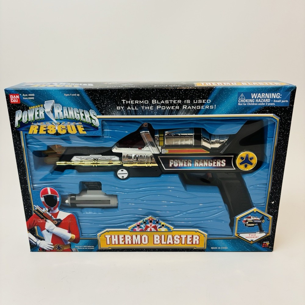 Vintage Bandai Power Rangers Lightspeed Rescue Thermo Blaster In Box Works