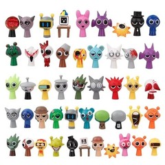 48pcs set Sprunki Model Toy Game Action Figures Toy Birthday Gift
