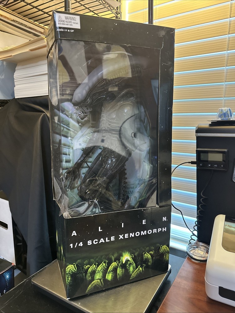22″ ALIEN figure 1/4 SCALE XENOMORPH 1979 big chap OPEN MOUTH VERS NECA NIB