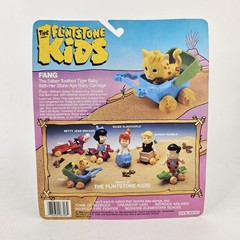 The Flintstone Kids Fang The Saber Toothed Tiger Baby & Carriage 1986 Coleco New
