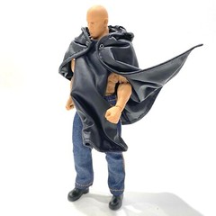 SU-TAC-C-BK: 1/12 Black Tactical Hooded Poncho for Mezco Marvel Legends figures