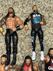 WWE Elite Bloodline Lot Rock Jimmy Uso Jey Uso Roman Reigns