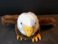 VTG AMERICAN BALD EAGLE PLUSH CRETIONS INC 1991 STUFFED ANIMAL WITH TUSH TAG