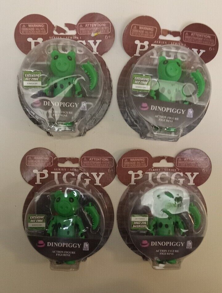 Piggy Dinopiggy Figures 3.5″ Series 1 . green. 4 total year 2020.