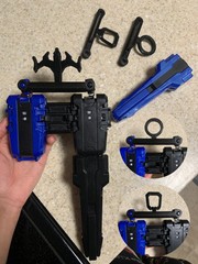 [Everything] Dual/Double Beyblade X String Launcher Set – Grips (Black & Blue)