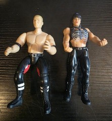 WWE WWF Jakks 2 Tuff Series 1 Set of 8 HHH Chyna Goldust Marlena DOA