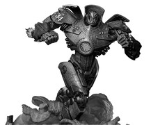 3D Printed Fan Art Gipsy Danger Sculpture by Wicked3d