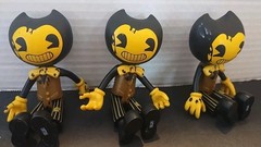 Lot of 3 Bendy Suit The Ink Machine Dark Revival Series Figure 4.5″.