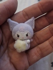 Sanrio Kuromi Fluffy Little Darling Moetch Bean Purple Flocked Miniature Figure