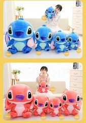 35-65cm Genuine Disney Kawaii Large Stitch Plush Toy Cute Anime Peripheral Plush