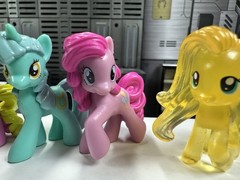 My Little Pony MLP G4 Mini Pony Shimmer Fluttershy Yellow Lot Of 8 Mini Figures