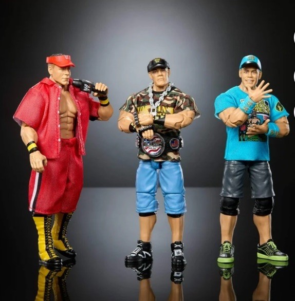 John Cena WWE Elite Collection John Cena 3-Pack Action Figure Retirement Set