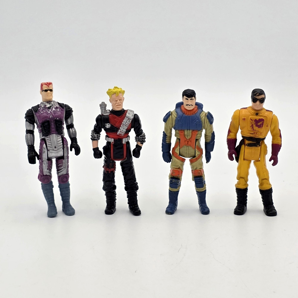 Lot of 4 – 1980s Kenner M.A.S.K. Figures Malloy Lopez Turner Sludge MASK