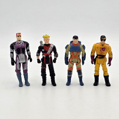 Lot of 4 – 1980s Kenner M.A.S.K. Figures Malloy Lopez Turner Sludge MASK