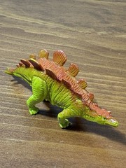 Vintage Mini Dinosaur Figures Hard Plastic Rubber Toys Lot Of 6 Clean.