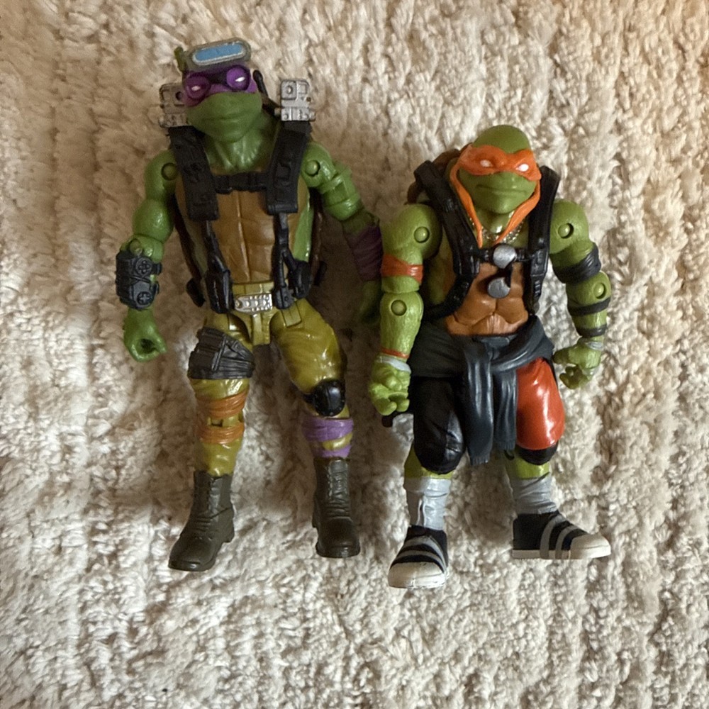 2014 Teenage Mutant Ninja Turtles Figures Paramount Michelangelo, Donatelo
