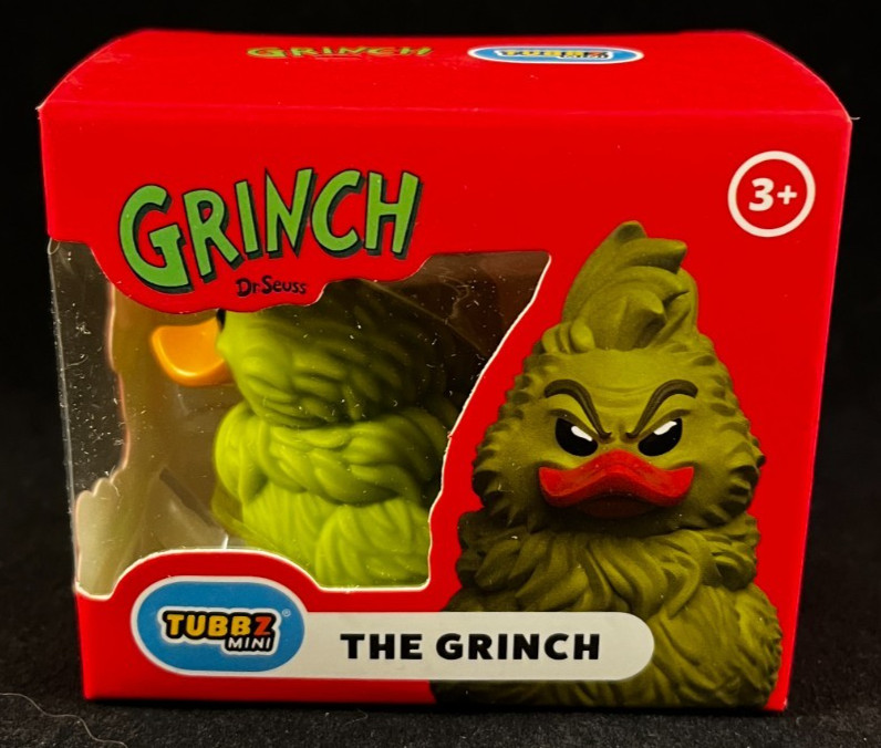 Mini Tubbz – The Grinch – Rubber Duck – Approx 2″ High – Red Box