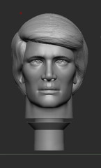 CUSTOM DUNE PAUL ATREIDES RESIN HEAD for 8″ MEGO FIGURES 1/9 scale
