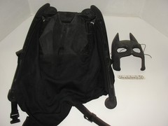 Batman Dark Knight Retractable Bat Wings Mega Cape 4.5′ Wingspan Cosplay Costume