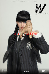 JKTOYS K-010 Wednesday Addams Cosplay Version 1/6 Action Figure Toys Stock
