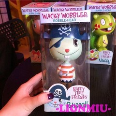 2007 Happy Tree Friends Giggles Flippy Nutty Russell Wobbler Bobble-Head toy