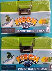 Microfigure 4-pack Micro Tackle boxes Lot Of 2 Approx 6″Each New Sealed Fisch