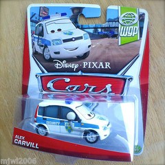 Disney PIXAR Cars ALEX CARVILL diecast 2013 WGP THEME 17/17 security van headset