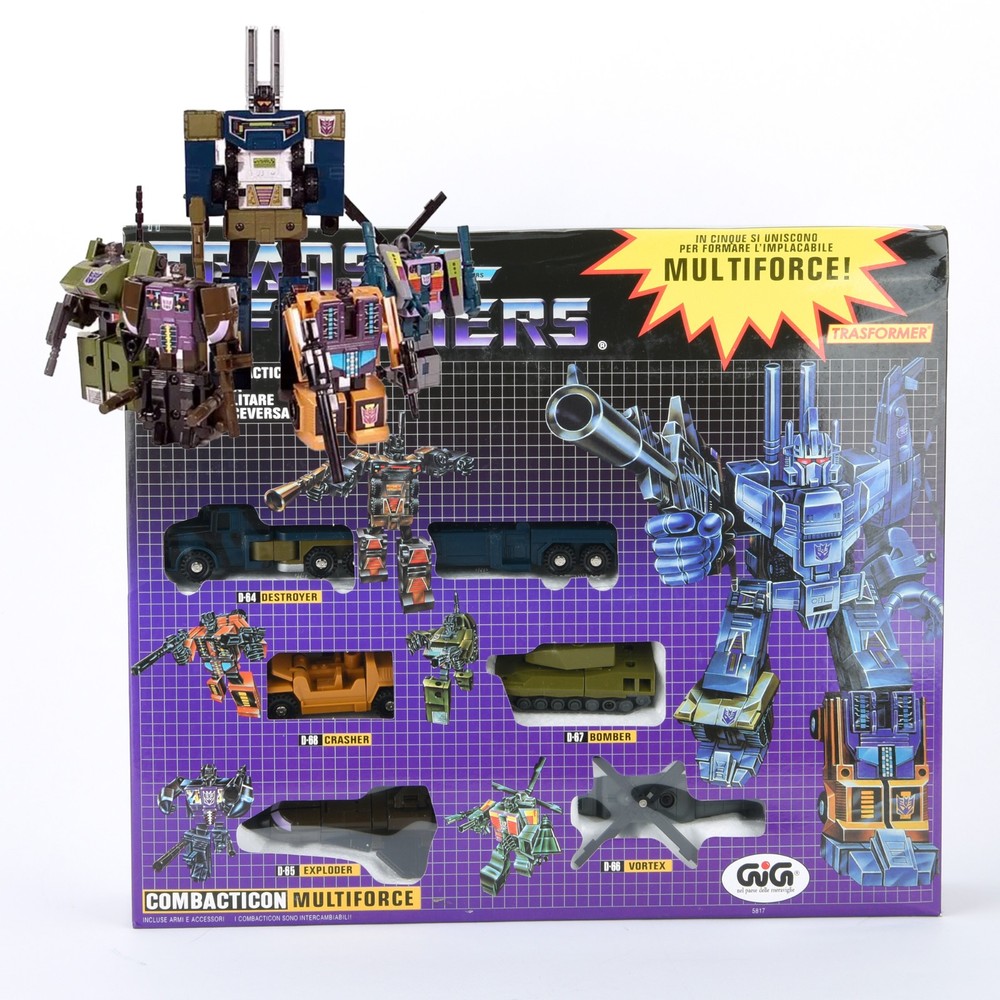 Transformers G1 Reissue Combacticon Multiforce 5 Figures Set Transforming Toys