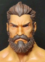 HEAD ONLY Mythic Legion Four Horsemen Custom Painted Skin Matching Gladiator