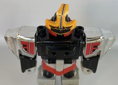 Power Rangers Time Force Shadow Force Red Megazord Zord 8” Figure AS-IS Broken