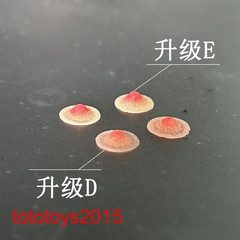US 4 pairs 1/6 Sexy Silicone Chest Patch Body Nipple Model Fit 12” Figure Body