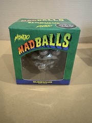 Madballs Mondo Set Glow In The Dark Skull Face Slobulus Horn Head Toy Figure OOP